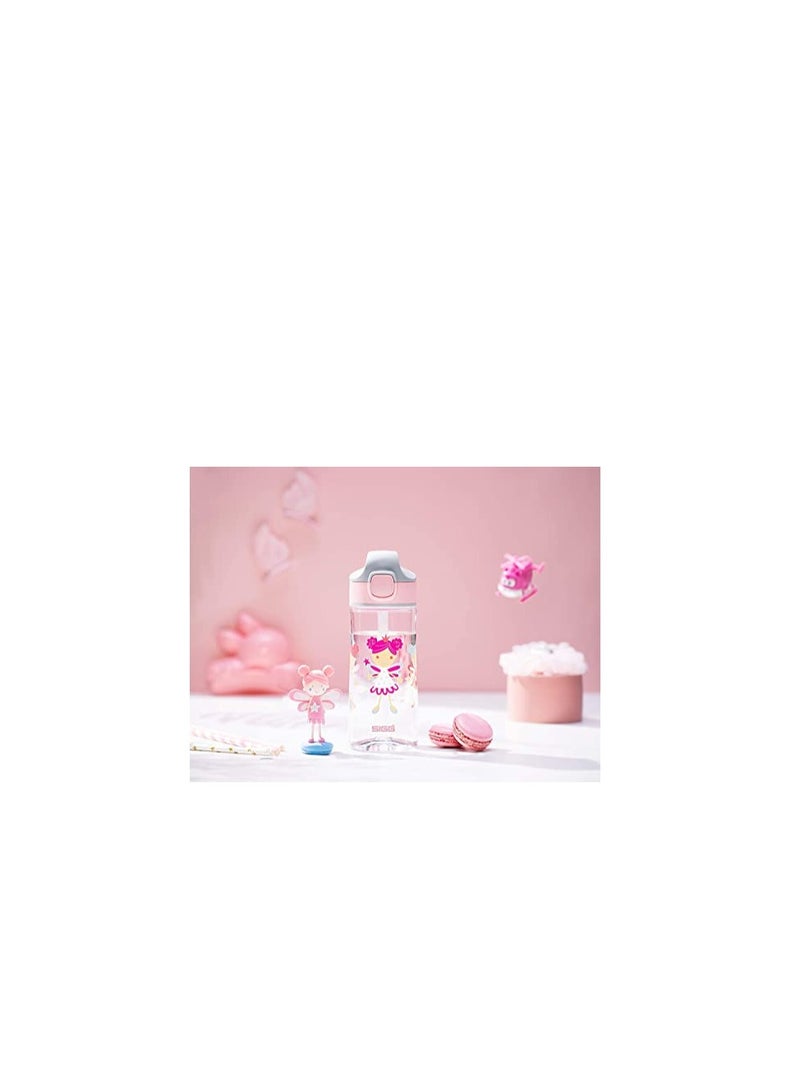 Sigg - Aluminium Kids Water Bottle - Miracle Fairy - With Straw - Leakproof - Lightweight - Bpa Free - Scratch & Break Resistant - School & Sports - Light Pink - 0.45L - Image 2