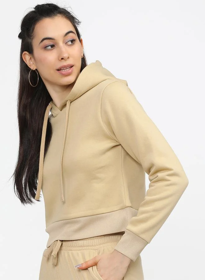 طوكيو توكيز Regular Fit Cropped Hoodie by Styli