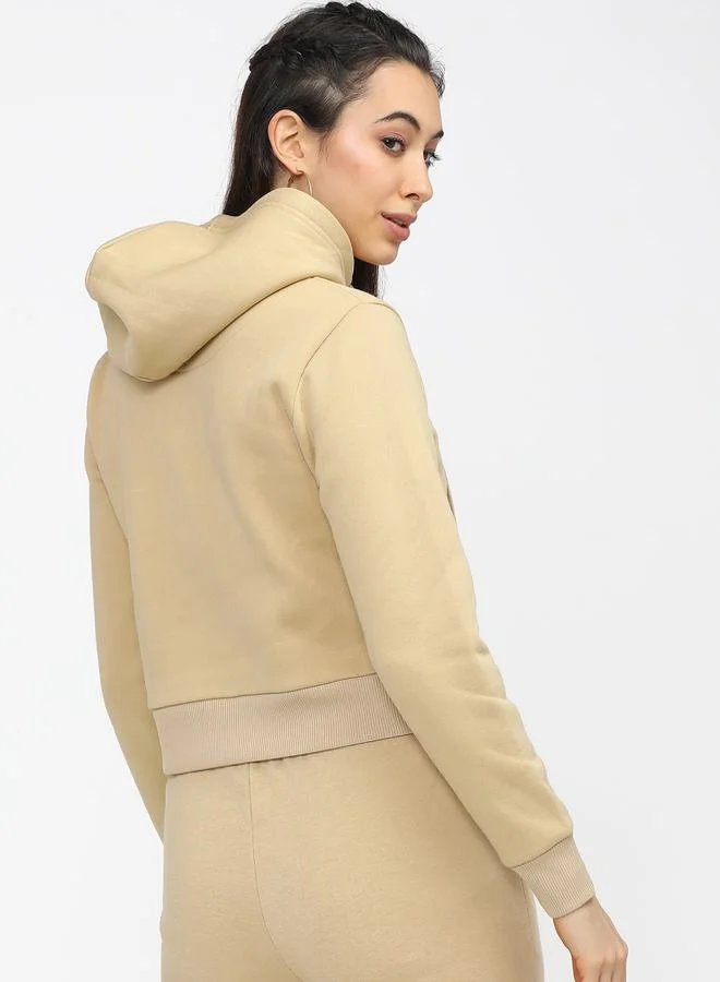 طوكيو توكيز Regular Fit Cropped Hoodie by Styli