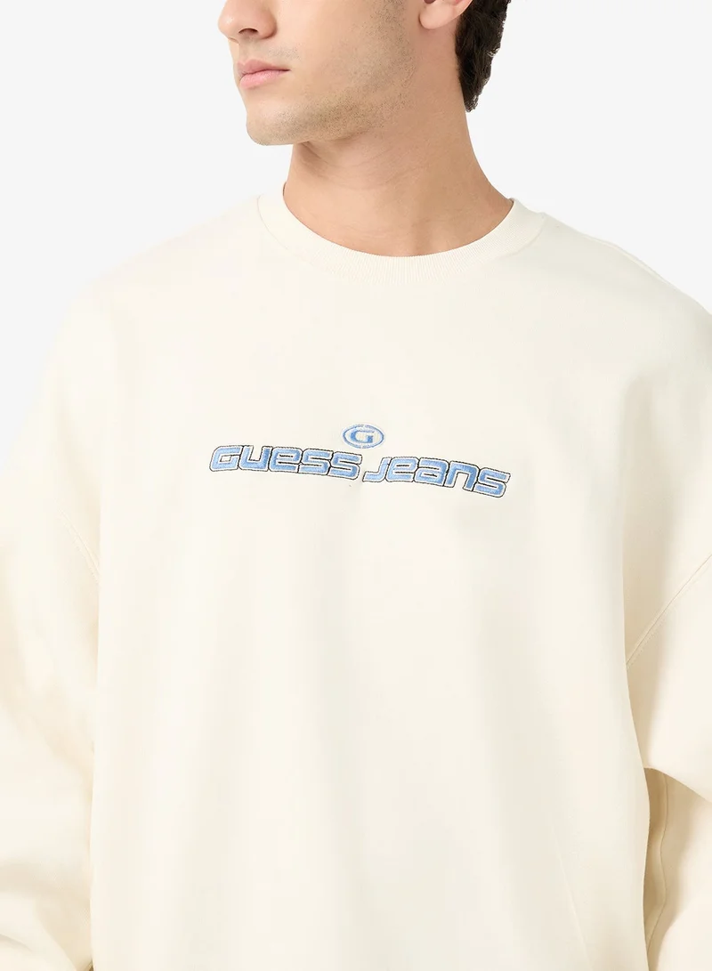 GUESS  Logo Crew Neck Sweatshirt for Men | Best Price UAE