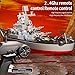 GoolRC Remote Control Warship RC Military Battleship 1390 Scale Remote Control Boat for Lakes and Rivers 24GHz RC Armed Cruiser Boat Model with Low Battery Alarm for Adults - Image 4