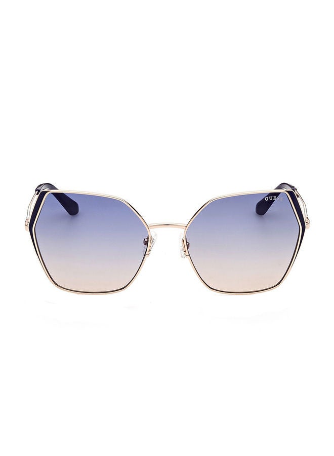 GUESS GU7843 32W Sunglasses 100% UV Protected Blue Square For Women - Image 1