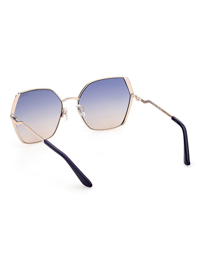 GUESS GU7843 32W Sunglasses 100% UV Protected Blue Square For Women - Image 3