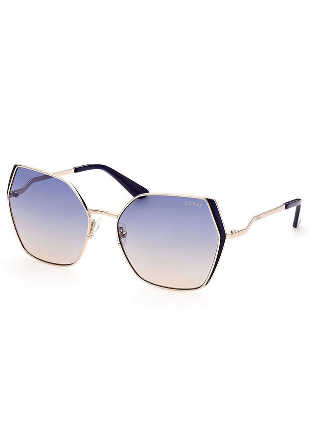GUESS GU7843 32W Sunglasses 100% UV Protected Blue Square For Women - Image 2