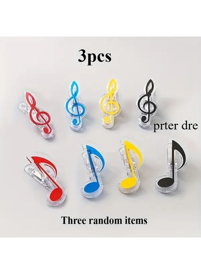 Random 3pcs Cute Loose Leaf Paper Clips Organizer For Office School Home Stationery - Image 5