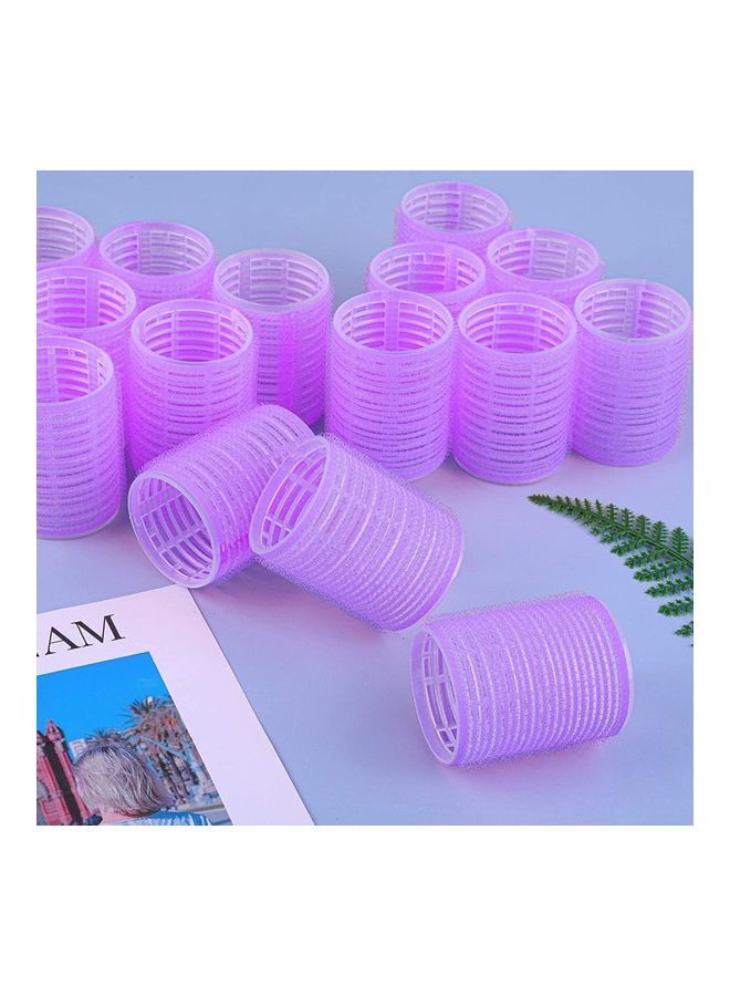 نيبمينينت مجموعة من 15 لفافة شعر ذاتية الإمساك أرجواني - Image 4