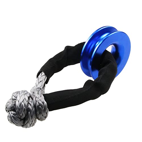 Ucreative Winch Snatch Recovery Ring 66,000 lbs for Soft Shackle and Synthetic Rope for ATV UTV SUV Truck Off-Road Vehicle Recovery Blue - Image 5