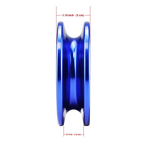 Ucreative Winch Snatch Recovery Ring 66,000 lbs for Soft Shackle and Synthetic Rope for ATV UTV SUV Truck Off-Road Vehicle Recovery Blue - Image 3