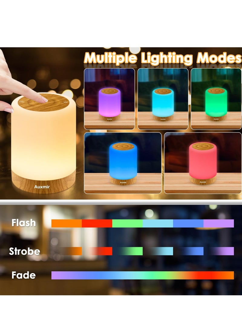 KASTWAVE Light Touch Sensor for Kids Baby, LED Bedside Table Lamp 11 RGB Colors Changing, USB Rechargeable, Adjustable Dimmable Portable Lamp for Baby Bedroom Nursery Living Room  - Image 4