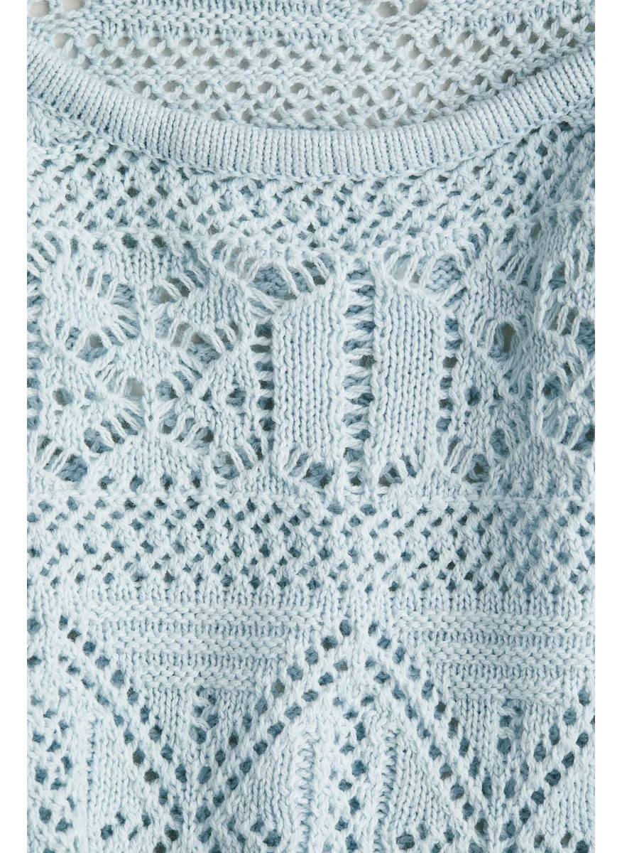 اتش اند ام Pointelle-Knit Cropped Top