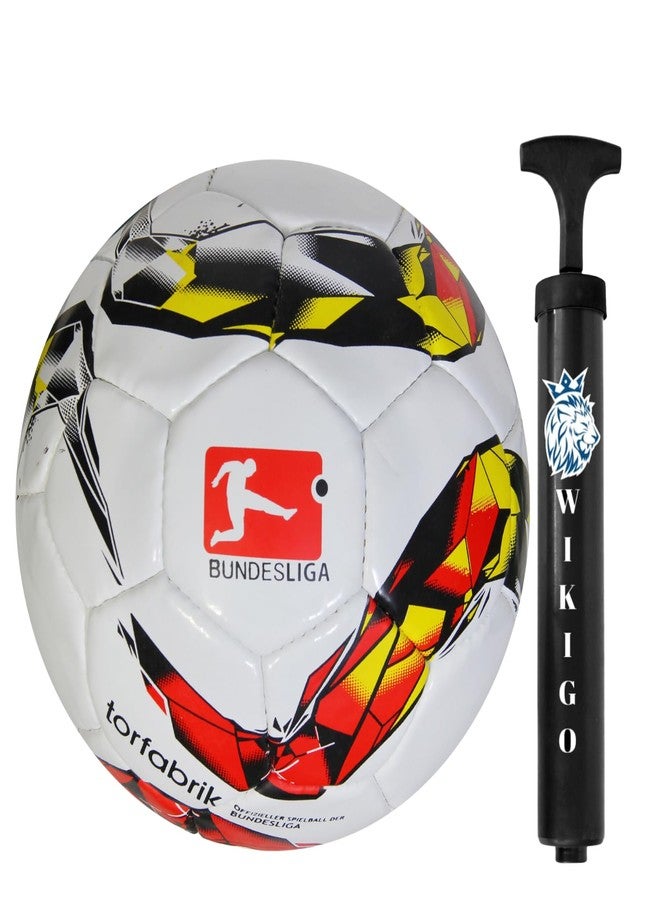 WIKIGO Set of Bundesliga Football with Air Pump - Image 1