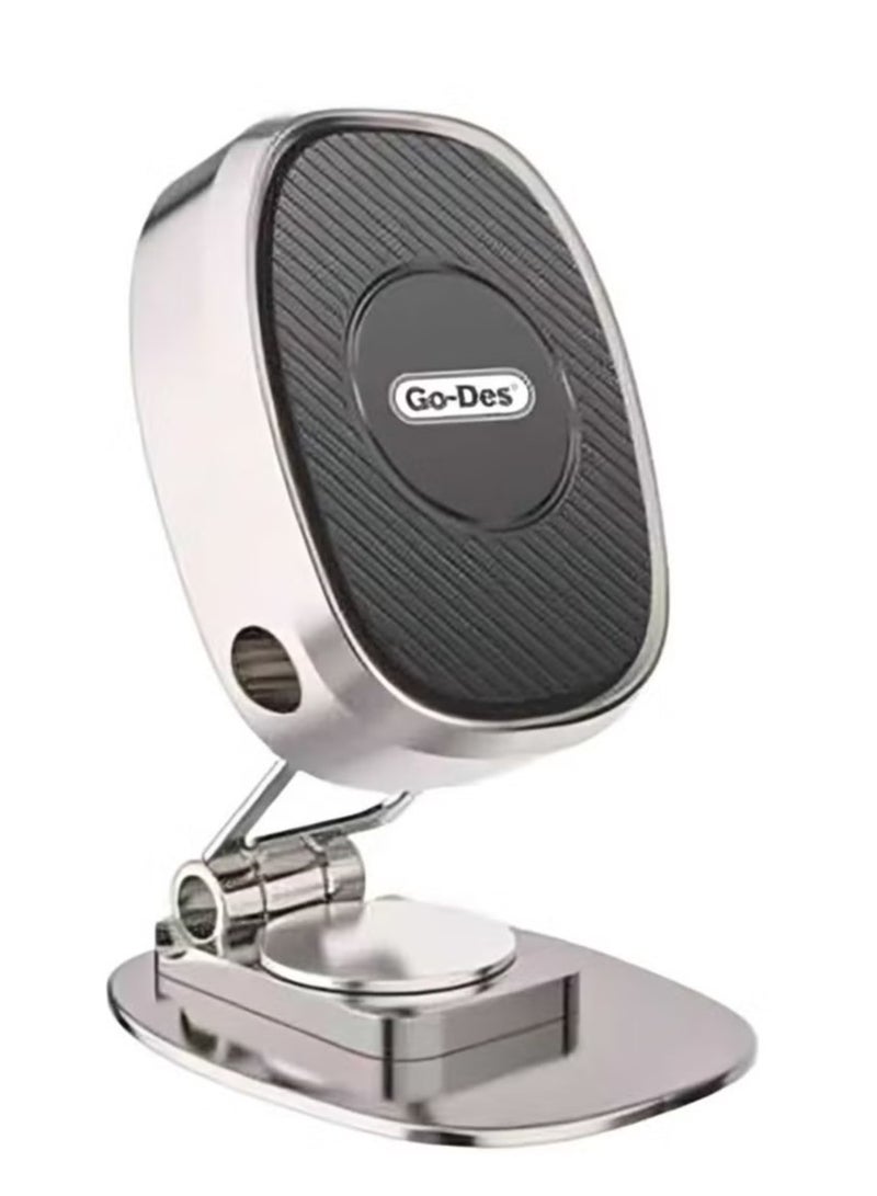 GO-DES GD-HD788 Magnetic Car Interior Phone Holder with Flat Surface Design" - Image 1
