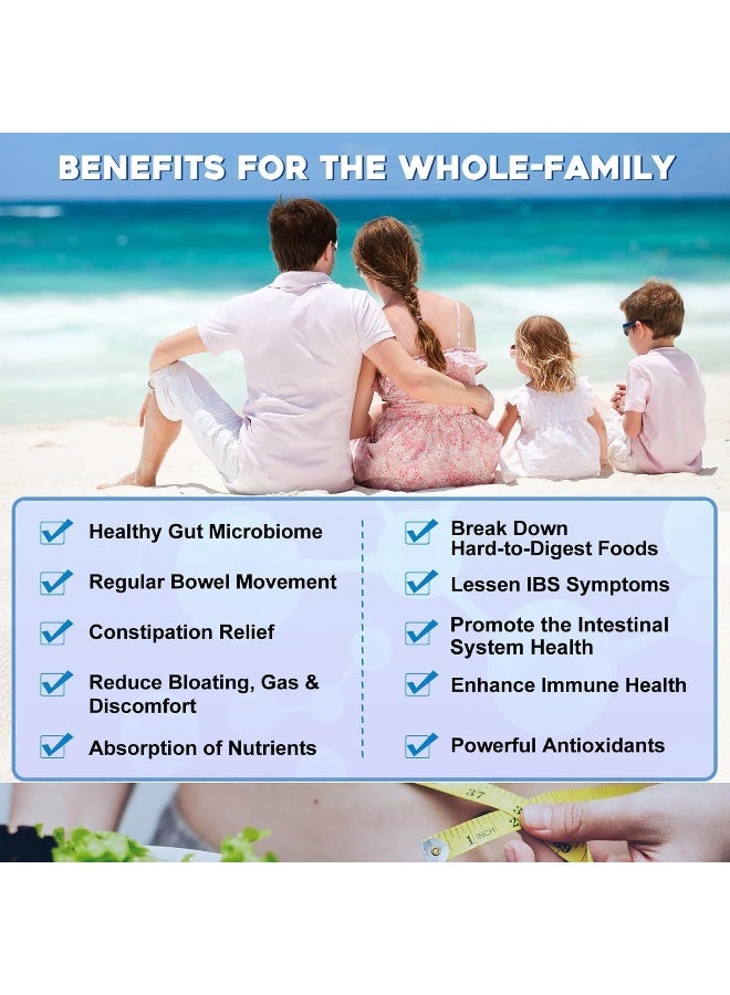 ZEBORA Probiotics for Women 100 Billion CFU with Prebiotics and Enzymes, Probiotic Powder for Adult, Men, Kids, Shelf Stable Probiotic Supplement for Digestive Health - Image 5