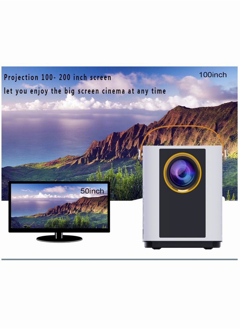 Mi VAZA - T6 1920 x 1080P Mini LED Portable Dual Frequency WiFi Android 9.0 Remote Electronic Focusing For Meeting Home Smart Video Projector - Image 1