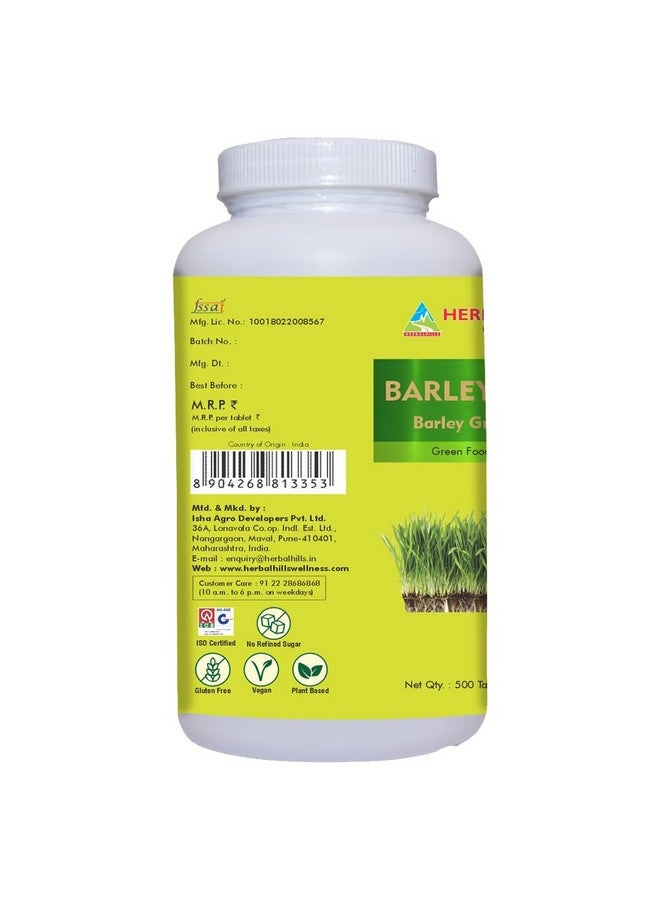 HERBAL HILLS أقراص عشب الشعير من هيربال هيلز 500 قرص - Image 3