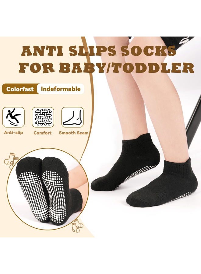 HYCLES 15 Pairs Toddler Socks, Kids Grip Socks for 6-12 Month 1-7 Years Non Slip Ankle Sock for Baby Boys Girls, #6 White 15 Pairs, 1-3 years - Image 3