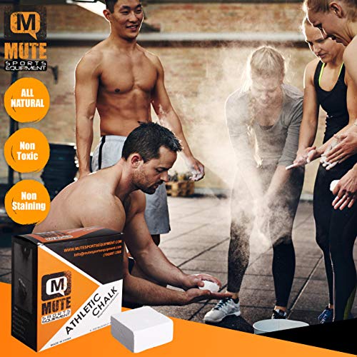 MUTE | Athletic Gym Chalk - Increase Grip Strength - for Bouldering, Rock Climbing, Gymnastics, Functional Fitness, Weight-Lifting - Non-Toxic, Non-Staining Magnesium Carbonate - 2 oz Blocks (3 Pack) - Image 5