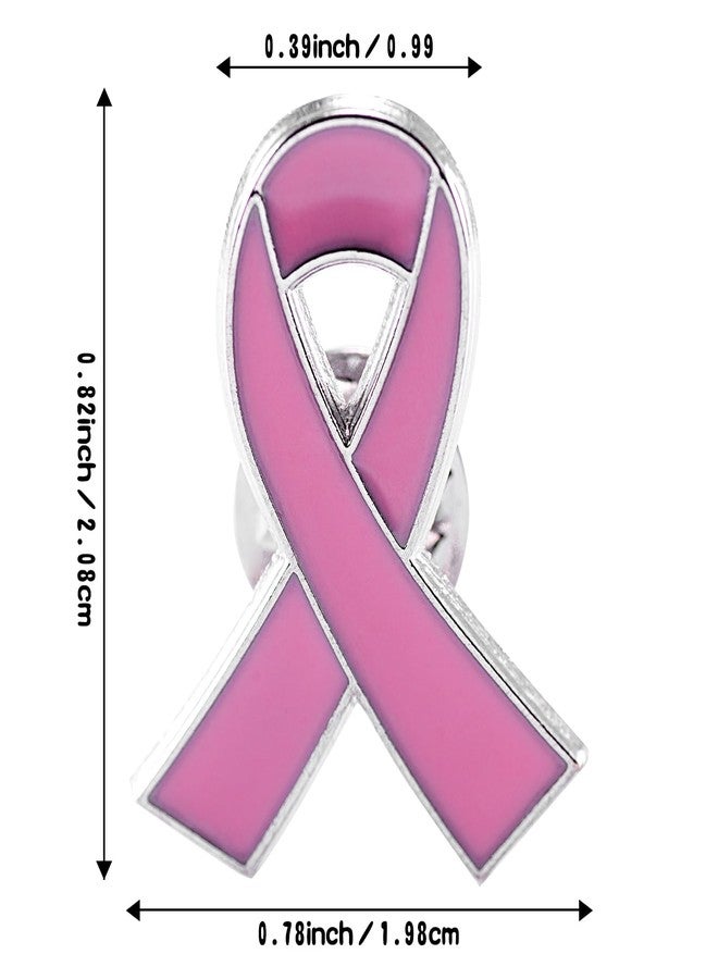 Suny Smiling Pack of 50 Breast Cancer Awareness Accessories Pin,Nice Decor for Charity Events Breast Cancer Awareness Pink Pins,Prevention and Awareness Ribbon,1 x 0.78 inch - Image 2