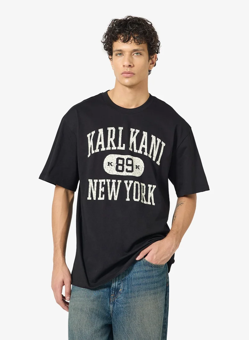كارل كاني تيشيرت تراثي واسع مقاس