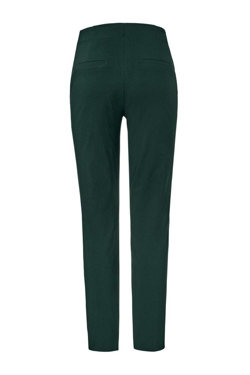 Tchibo Women Plain Stretchable Chino Pants, Dark Olive  - Image 3