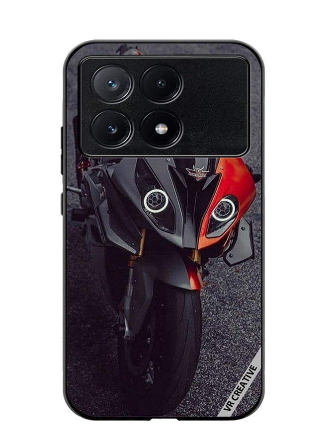 VR CREATIVE Protective Case Cover For Xiaomi Poco X6 Pro Bike Design Multicolour - Image 1