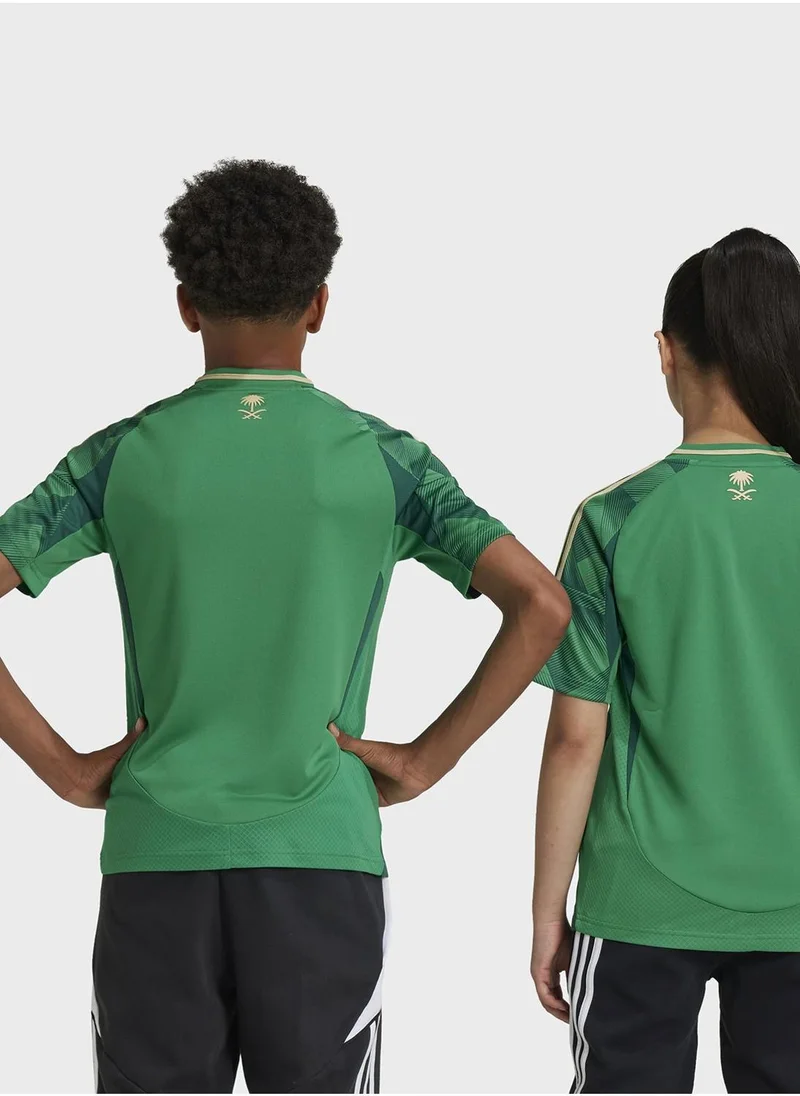 adidas أديداس جيرسي كرة قدم للأطفال يونيسكس أخضر 128