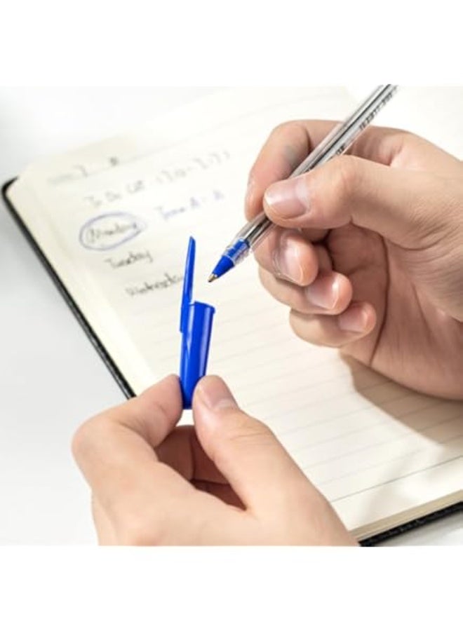 deli Q3-BL Ball Pen Pen 1mm Tip blue (2 Pack) - Image 5