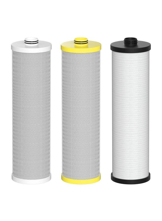 Varycony AQ-5300+R Water Replacement Filter Cartridges Compatible with Aquasana AQ-5300+R, AQ-6300M, AQ-C3M-R/Claryum 3-Stage Max Flow Water Filter 3 Counts - Image 1