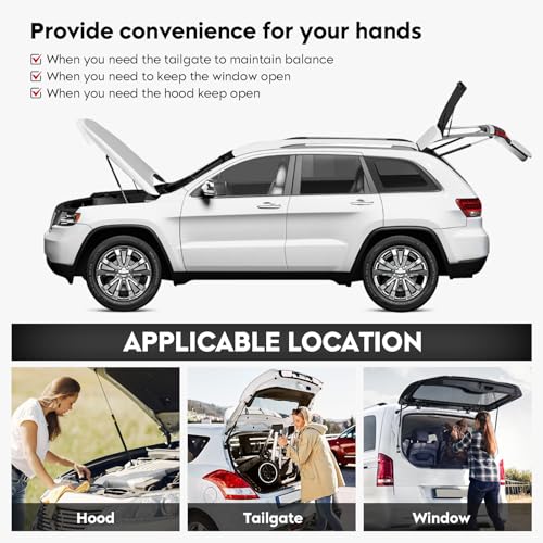 TadaMark 2 Pcs Rear Window Glass Lift Supports Shocks Struts Gas Spring For 1997-2006 Jeep Wrangler W/Hardtop 4249 - Image 4