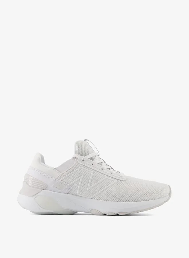 نيو بالانس Mens Textured Running Shoes With Lace-Up Closure