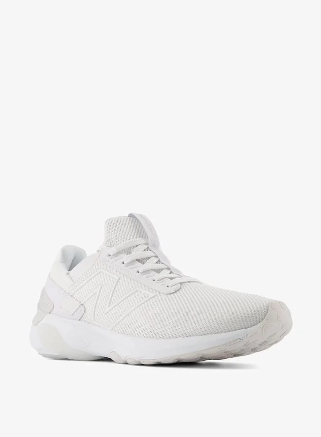 نيو بالانس Mens Textured Running Shoes With Lace-Up Closure