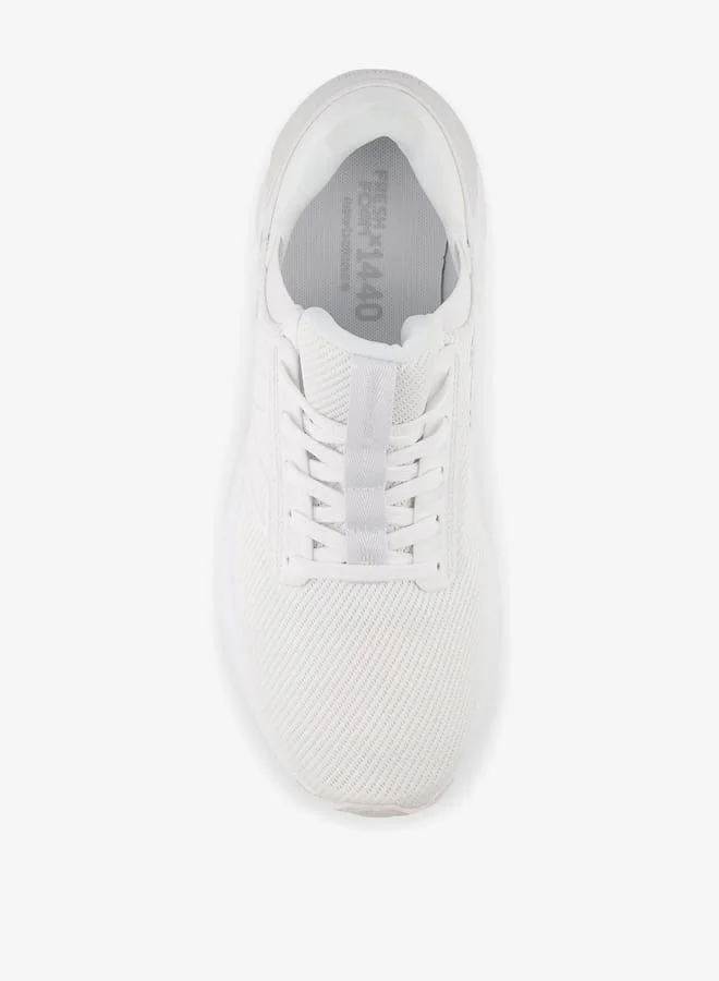 نيو بالانس Mens Textured Running Shoes With Lace-Up Closure