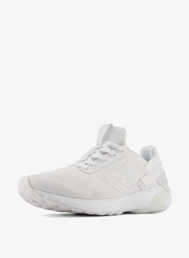 نيو بالانس Mens Textured Running Shoes With Lace-Up Closure