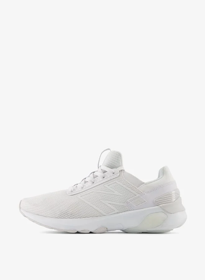 نيو بالانس Mens Textured Running Shoes With Lace-Up Closure
