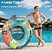 POOLACC 53 Heavy Duty River Tube Float for AdultsInflatable River Raft Float for Pool Lake Beach with Builtin Cup Holders Ergonomic BackrestDurable Grip Handles Grab Rope 360Lb Weight Capacity - Image 4