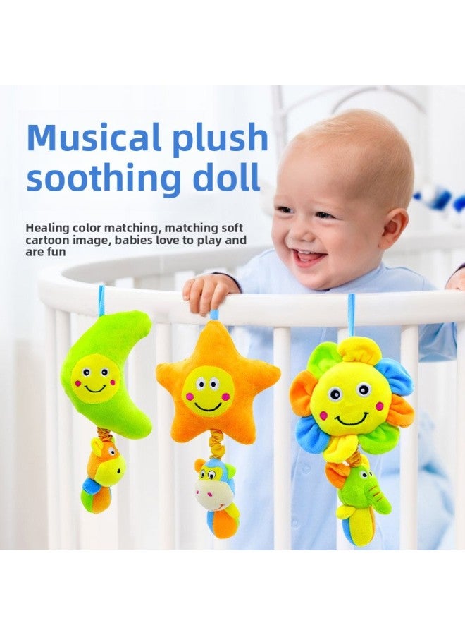 Baby Plush Toys 0-1 Year Old Early Education Intelligence Soothing Sleep Doll Music Toys Sensory Development Soft Stuffed Toys-Color:sunflower - Image 2