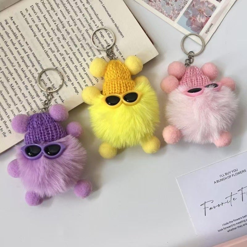 Black Coal Monster Plush Keychain Doll - Image 3