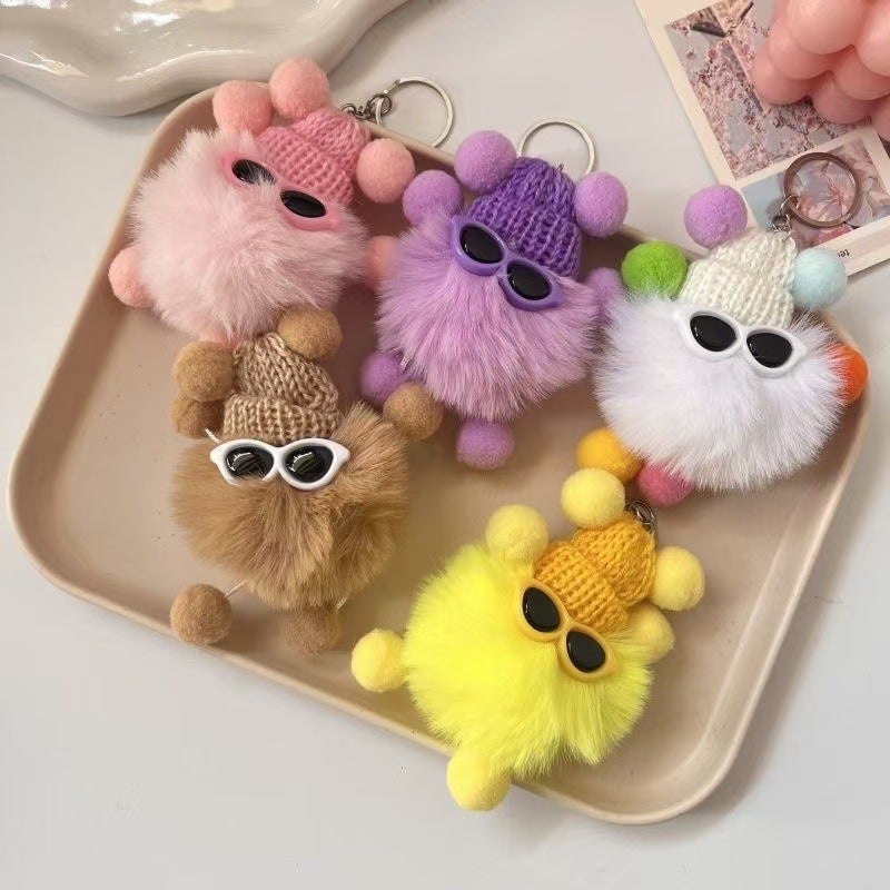 Black Coal Monster Plush Keychain Doll - Image 2