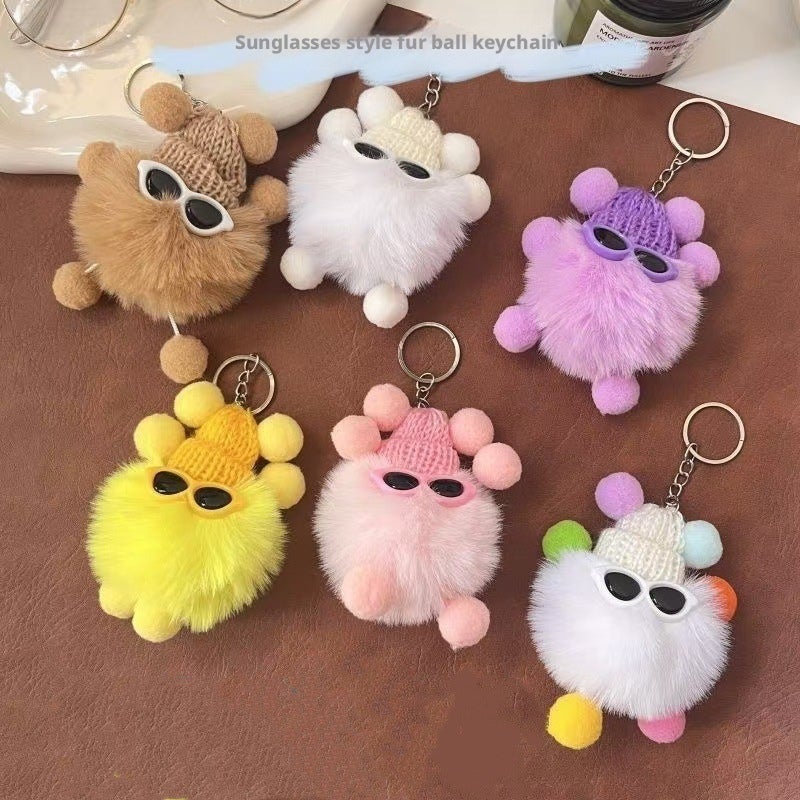 Black Coal Monster Plush Keychain Doll - Image 1