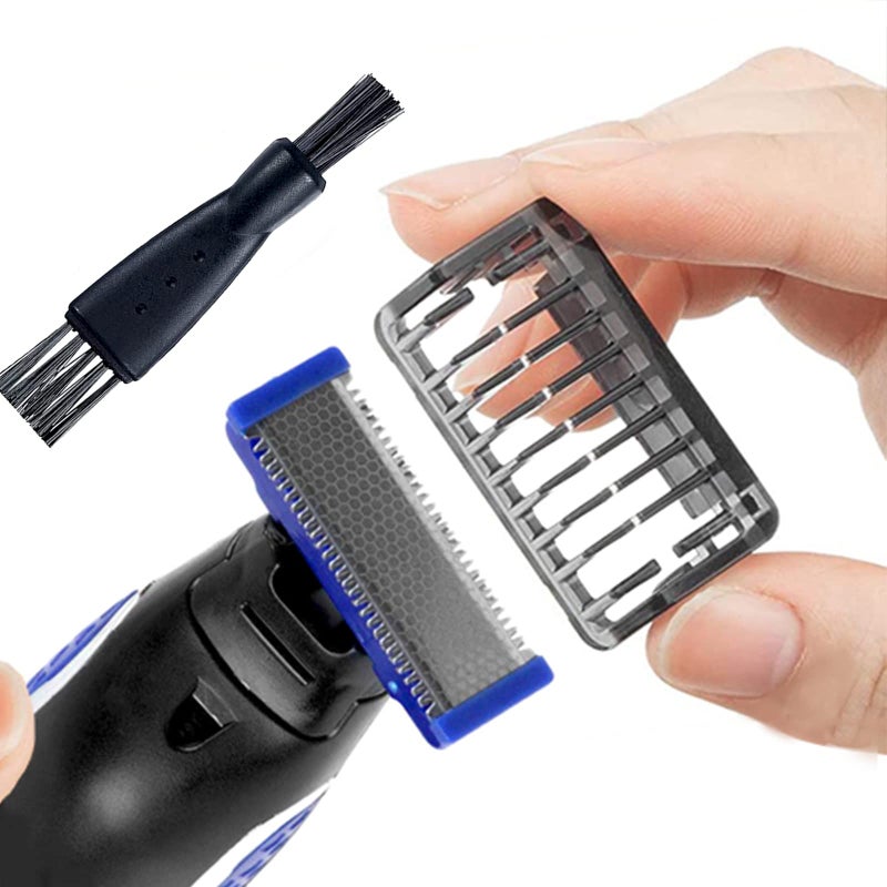 INVODA 6PCS Shaver Replacement Head Compatible with Micro Touches Solo Trimmer Replacement Blades Solo Razor Blades (6PCS+2 Brushes) - Image 3