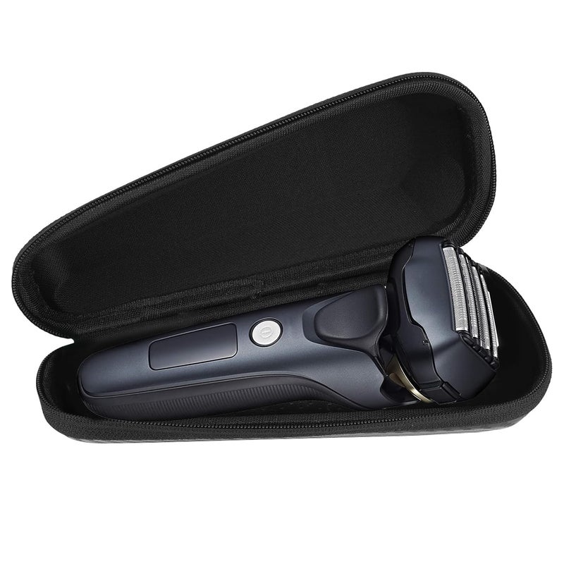 Linkidea Razor Travel Case, Electric Shaver Storage Bag Hard Shell Storage Organizer, Compatible with Panasionic Arc 5, 4, 3, ES-SWLT2W Shaver Carrying Bag (Black)