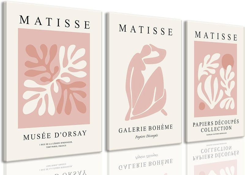 Djmwtb Matisse Abstract Canvas Wall Art Set - Image 1