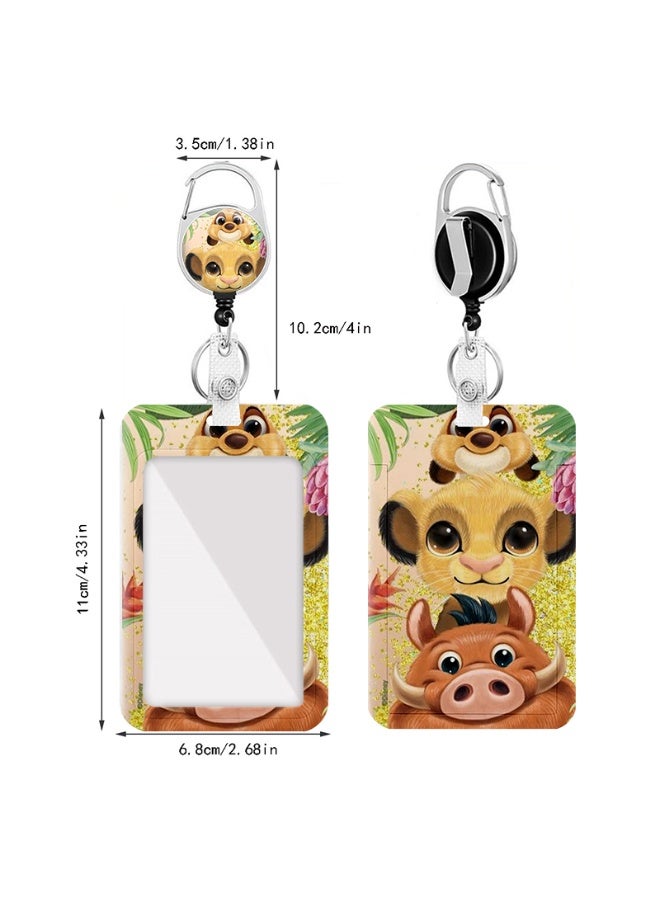 ديزني حامل بطاقات بتصميم ميكي ماوس على شكل عملة ذهبية من ديزني، قابل للسحب مع سحاب - مناسب للطلاب والموظفين والمكاتب | مظهر احترافي | تصميم عصري - Image 2