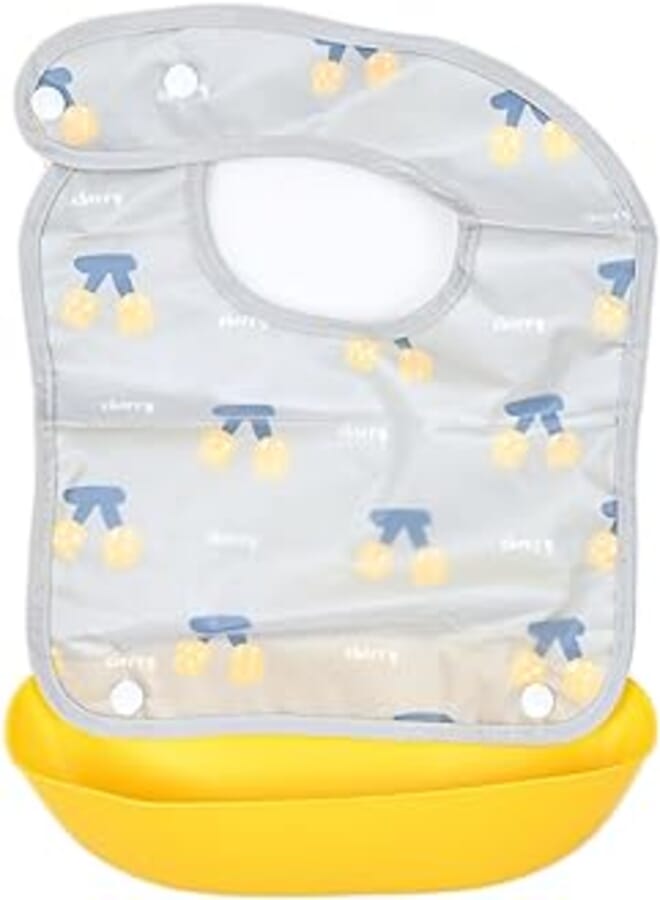 Mix and Max Mix&Max Waterproof Bib Printed Cherry For Unisex-Multicolor