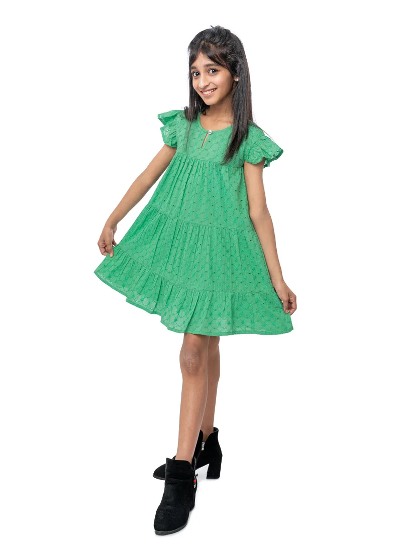 بيبي كلو Tiered Eyelet Dress
