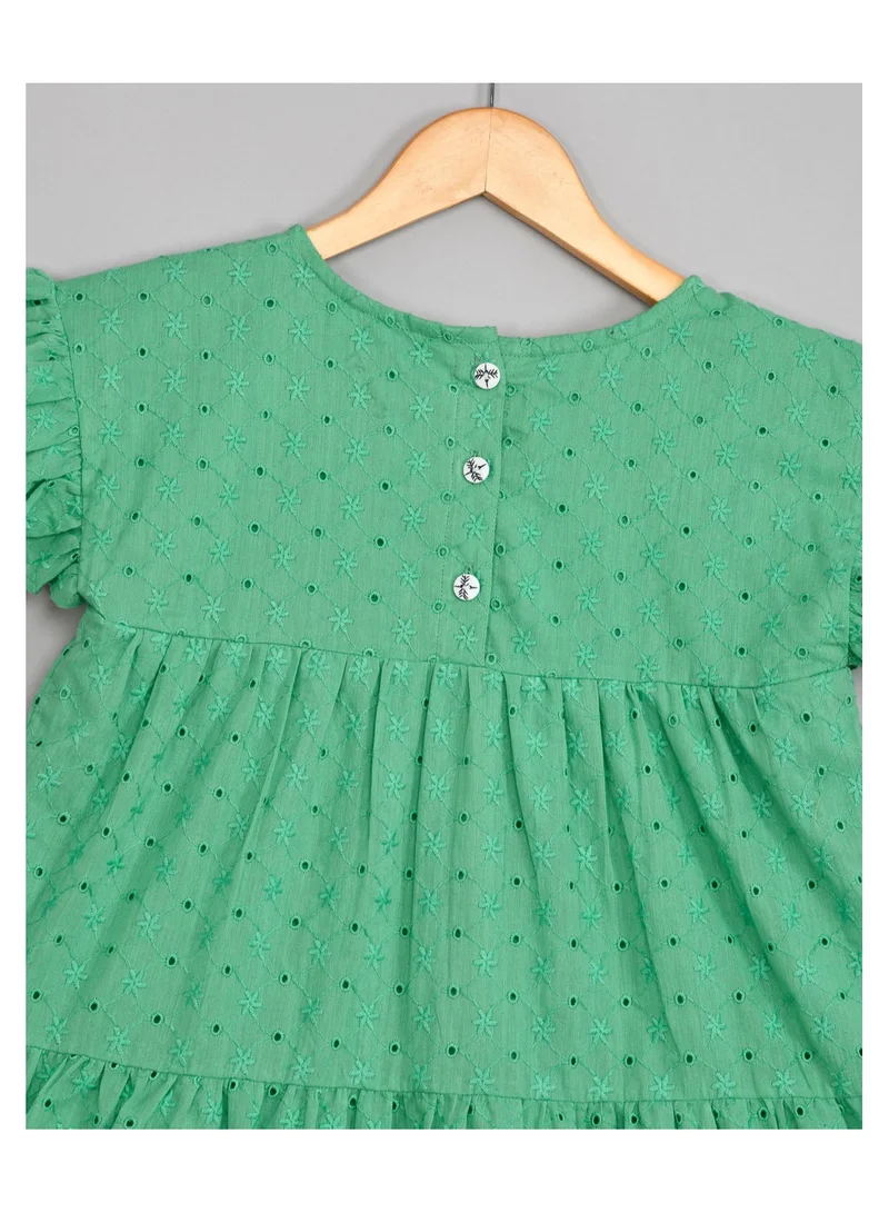 بيبي كلو Tiered Eyelet Dress