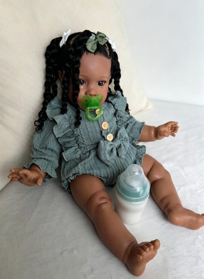 KOKOMANDY Reborn Toddler Girl 26 inch Pippa Realistic Baby Doll Black African American Reborn Dolls that Look Real Life Silicone Babies Handmade Toys Gifts for Girls - Image 5