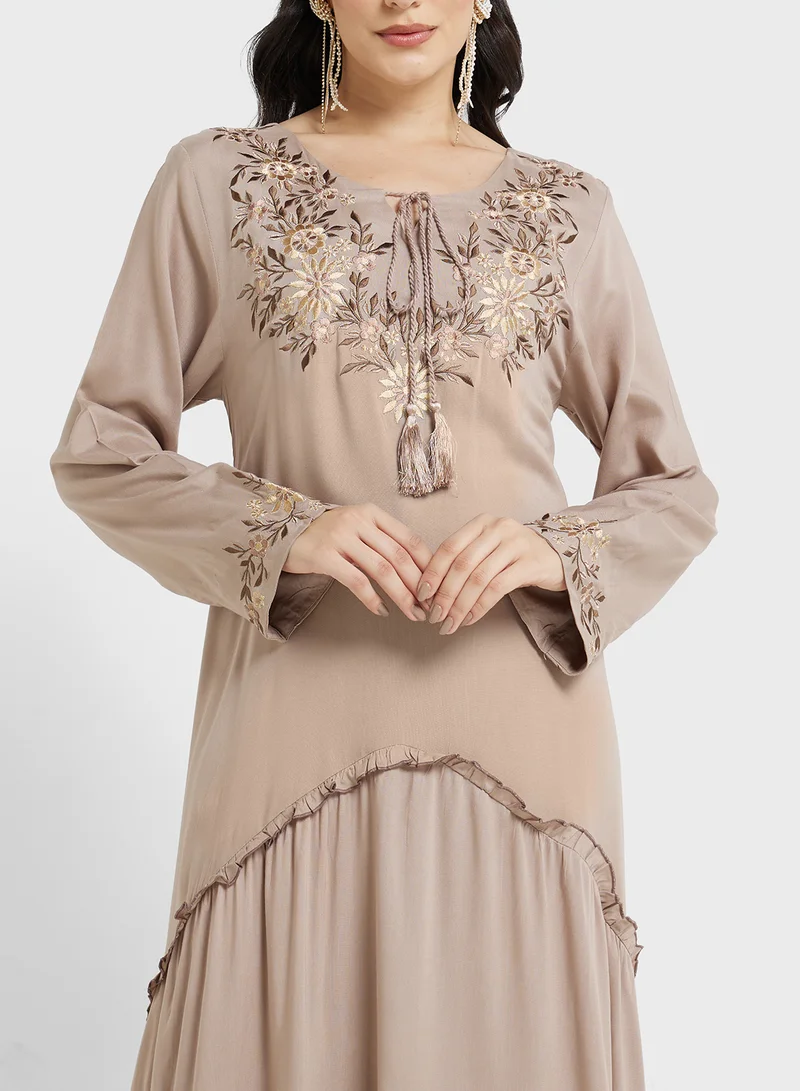 KASHKHA Viscose Solid Jalabiya (VK1791)