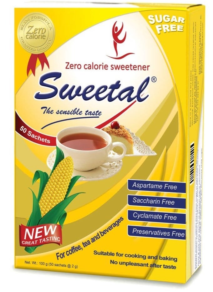 Sweetal sweetal diet sugar sweetal 50 Sachet 2 grams 