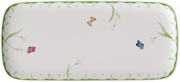 Villeroy & Boch Villeroy  Boch Colorful Spring Sandwich Tray 1375 x 625 in Premium Porcelain WhiteColored - Image 1